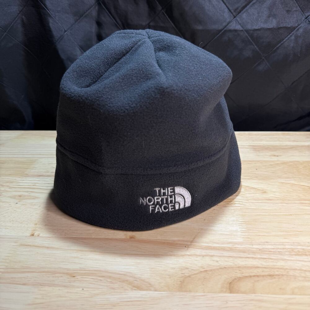 The North Face Denali Thermal Fleece Beanie Unisex L/XL Black Gray Two Tone
